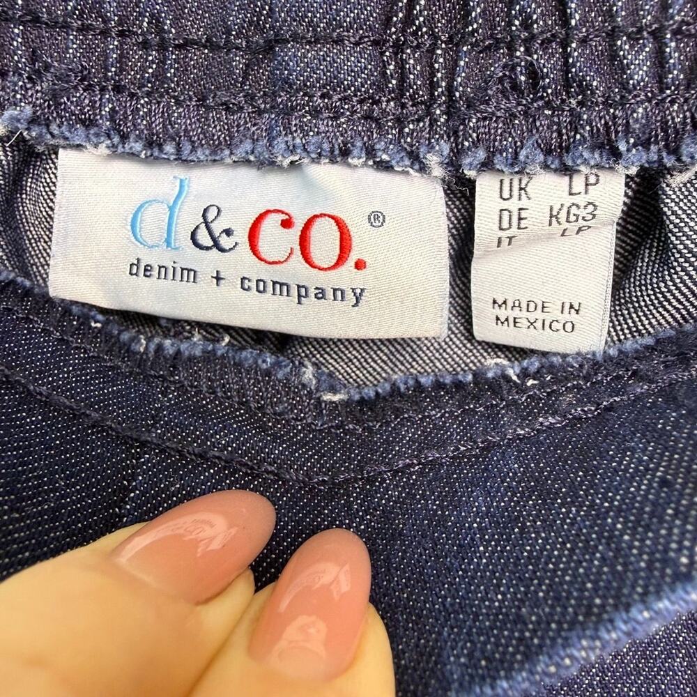 Denim & Co. Elastic Waist Crop Jeans Womens Medium Petite NWOT - Picture 4 of 8